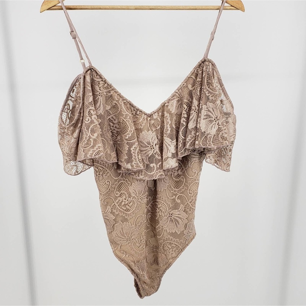 Show Me Your Mumu Lace Off-Should Bodysuit